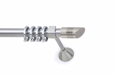 Κουρτινόξυλο φ25 inox Azzuro